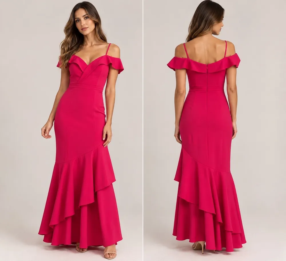 Vestido festa cosh rosa 38