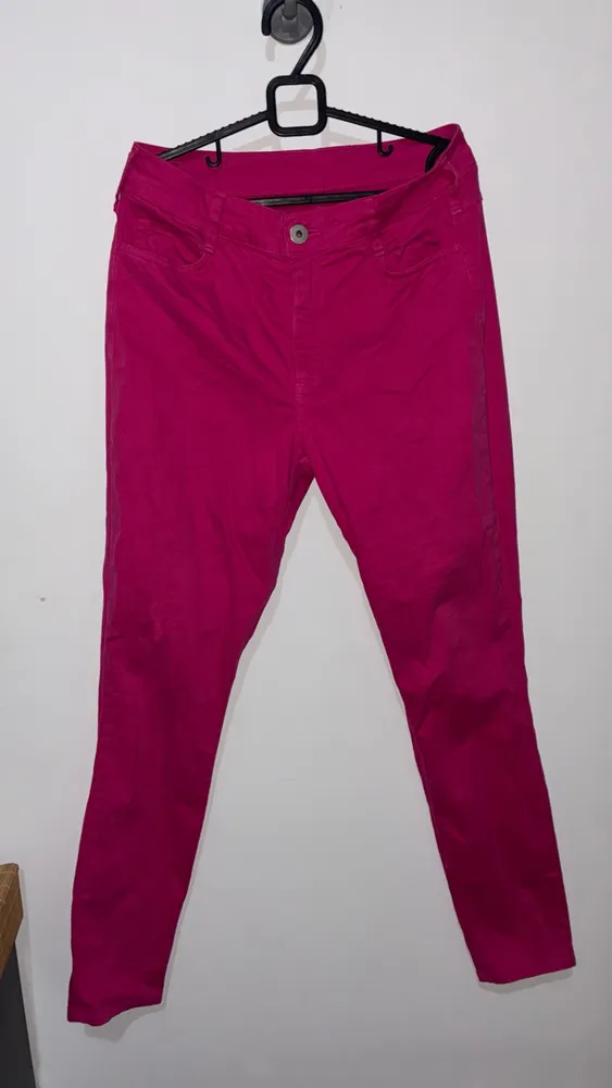 Calça jeans rosa colcci