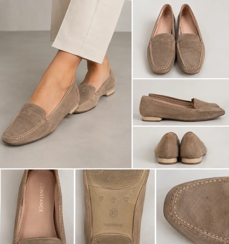 Mocassim bege Constance 37