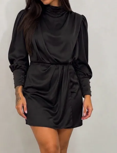 vestido preto karl lagerfeld paris P