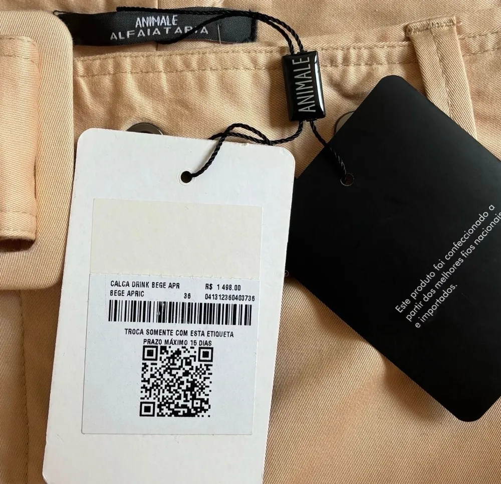 Calça cargo animale nova na etiqueta 36