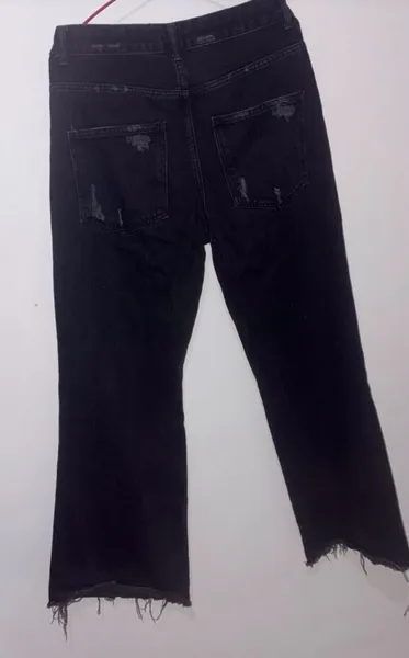 calça jeans by nv giuliana destroyed preta 38 nati vozza