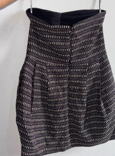 vestido festa anne fernandes tweed tomara que caia p