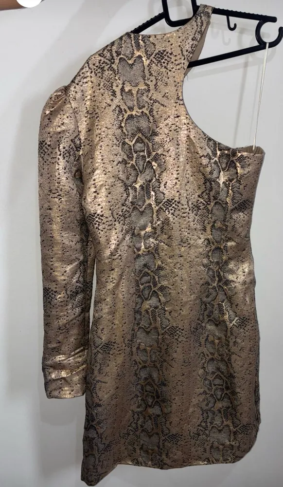 vestido da grife regina salomão animal print tam 40